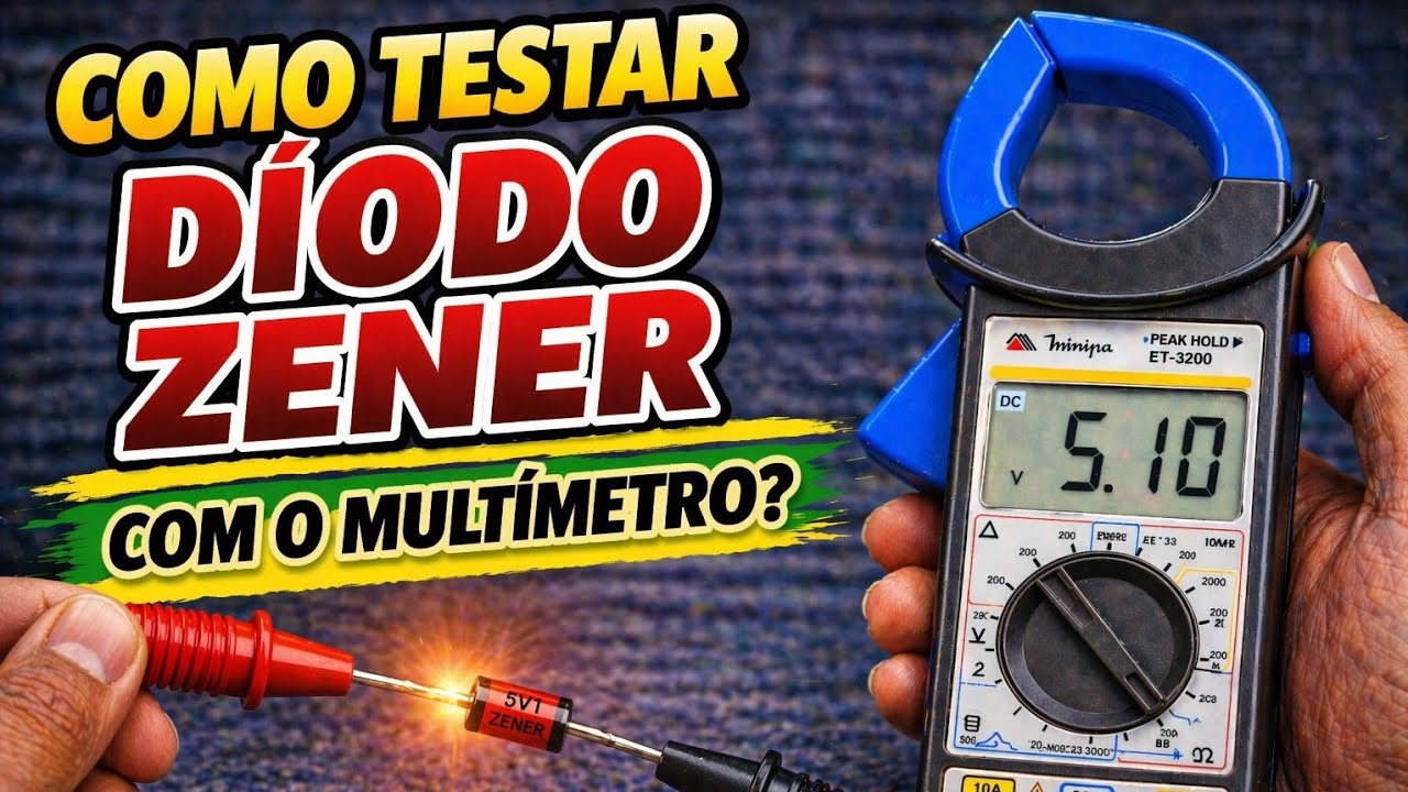 COMO TESTAR DÍODO ZENER COM O MULTÍMETRO? | ELETRÔNICA PARA INICIANTES 