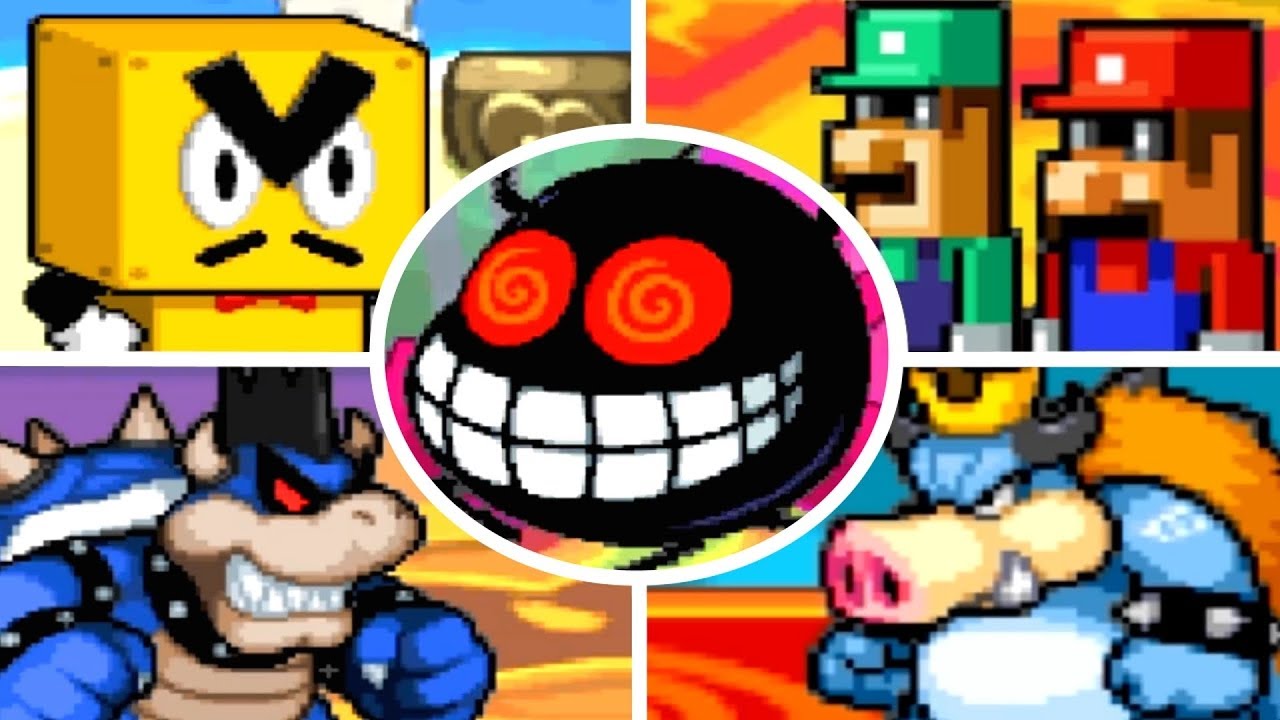 Mario & Luigi: Bowser's Inside Story - All Bosses (No Damage)