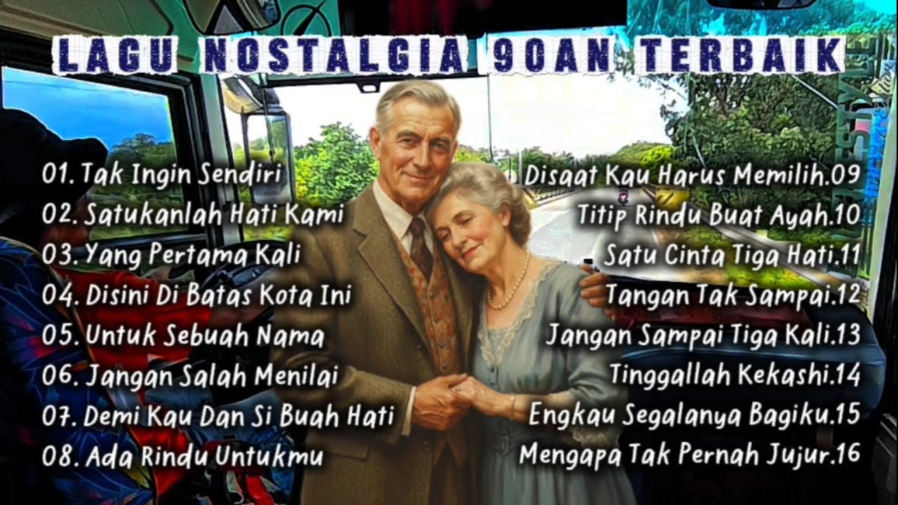 LAGU NOSTALGIA 90an Terbaik Sepanjang Masa | Musik Perjalanan, Santai, Hiburan, Kenangan