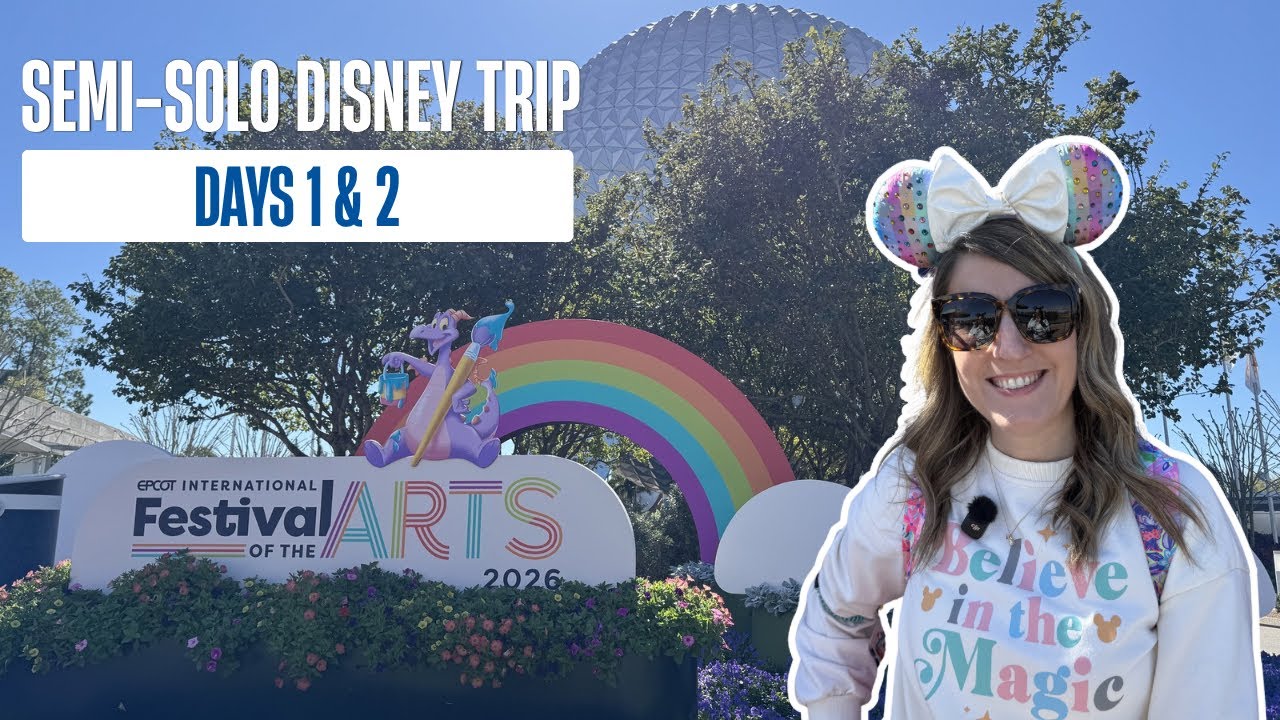 WDW Semi-Solo Trip Days 1 & 2 - Travel Day, Riding Dinosaur for the Last Time & Festival of the Arts