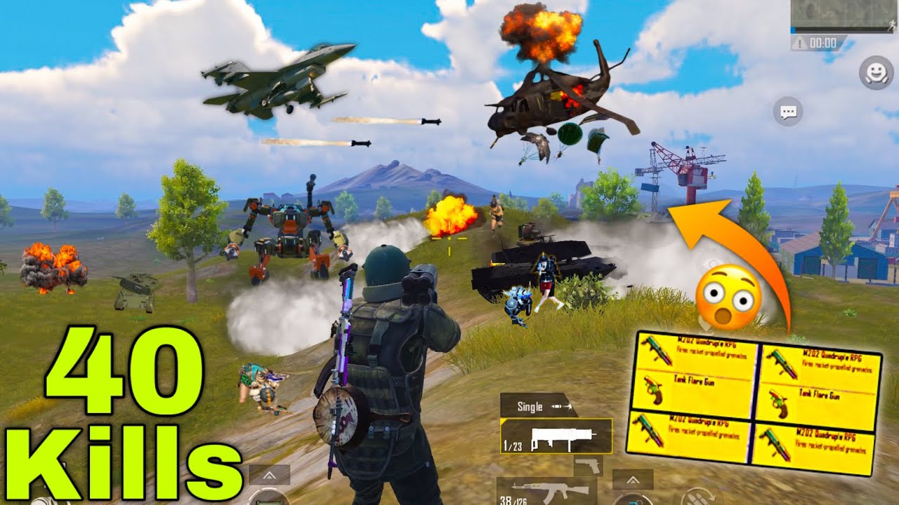 School Fight with M202💥 vs Tank,+ Jet,+ Helicopter,+ Hovercraft War in Payload 3.0 || PUBG MOBILE
