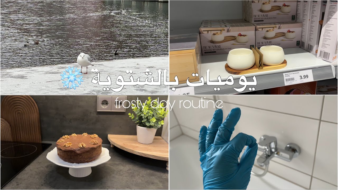فلوك يومي بالشتوية ❄️ - مشتريات - تنضيف 🫧 | Daily Routine Haul & Cleaning ✨