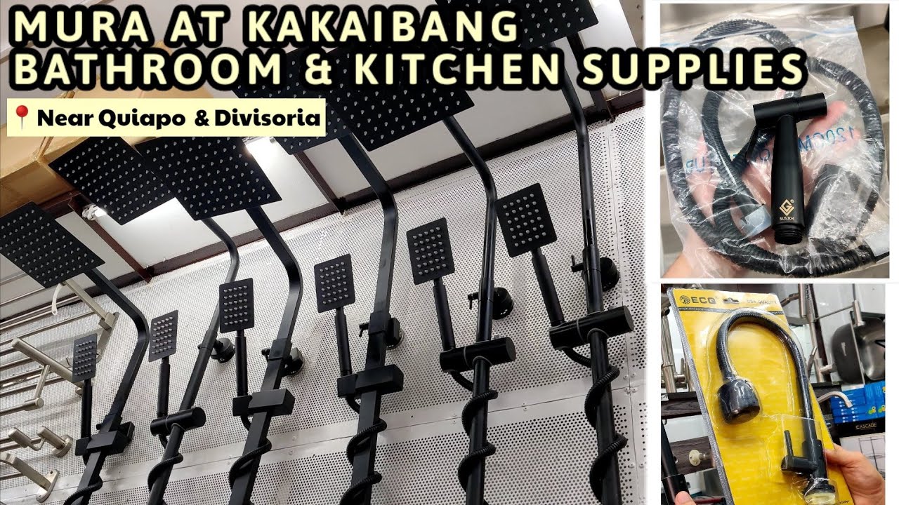 Murang Bilihan Ng Kitchen Sink, Matte Black Shower and Bathroom Fixtures |Unique & Trending Designs