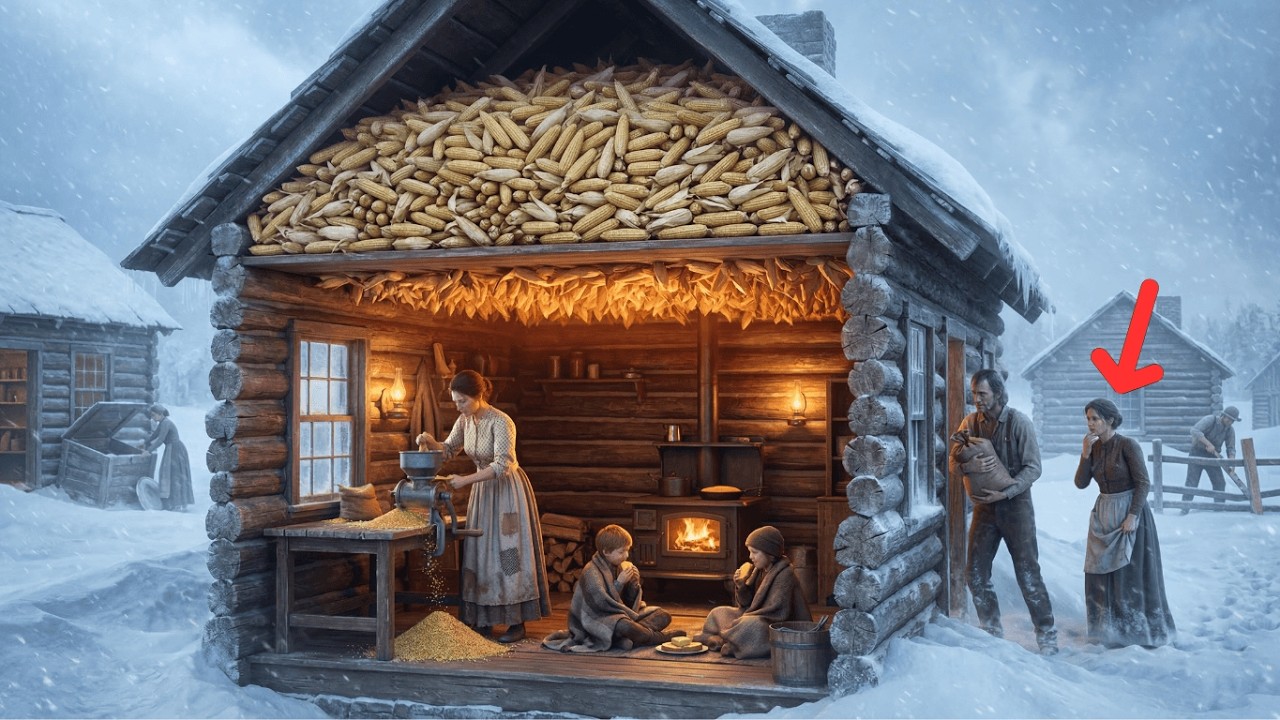She Filled Her Attic With Dried Corn  -- It Insulated Her Ceiling and Fed Her Through Spring