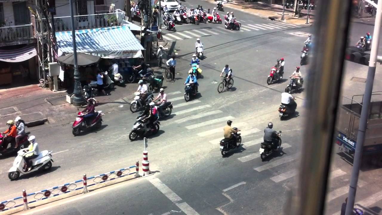 Saigon Traffic: Accident at an intersection