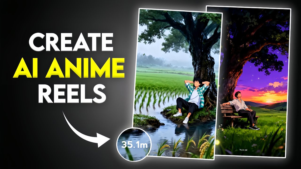 Create Relaxing AI Anime Art Reels For Free | How To Make Anime Art Reels 
