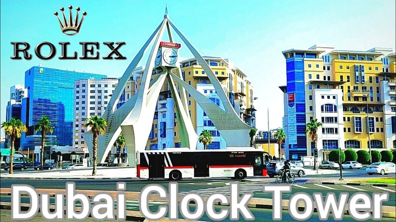 Cultural Landmark in Dubai United Arab Emirates Dubai clock tower is a beautiful Roundabout in Dubai