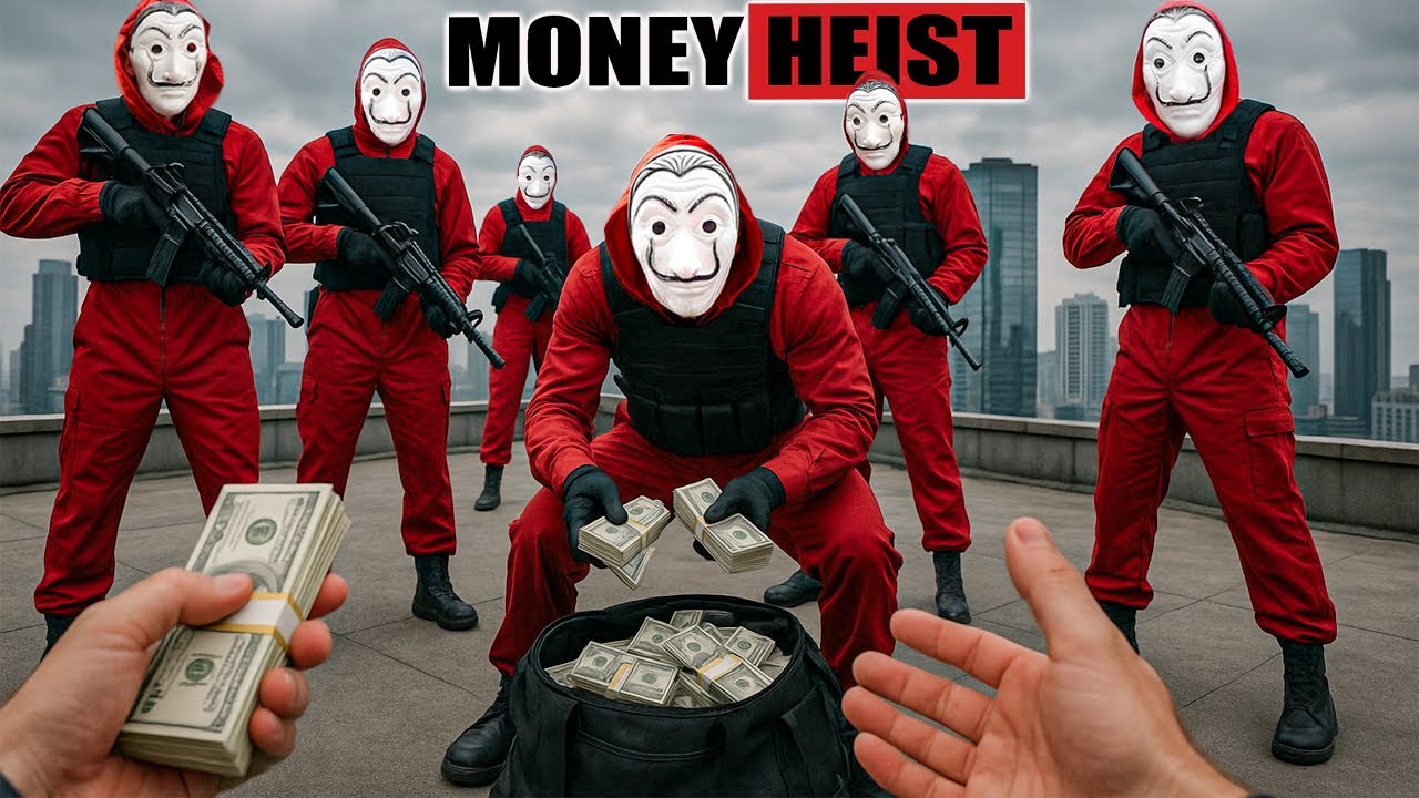 PARKOUR VS MONEY HEIST: Bad guy thug kills police and hunts down doctor | Epic POV