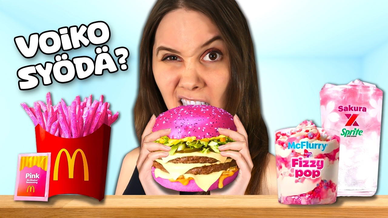 Testataan Mäkkärin UUDET PINKIT HERKUT Ja BIG MACIN TAPPAJA BIG ARCH