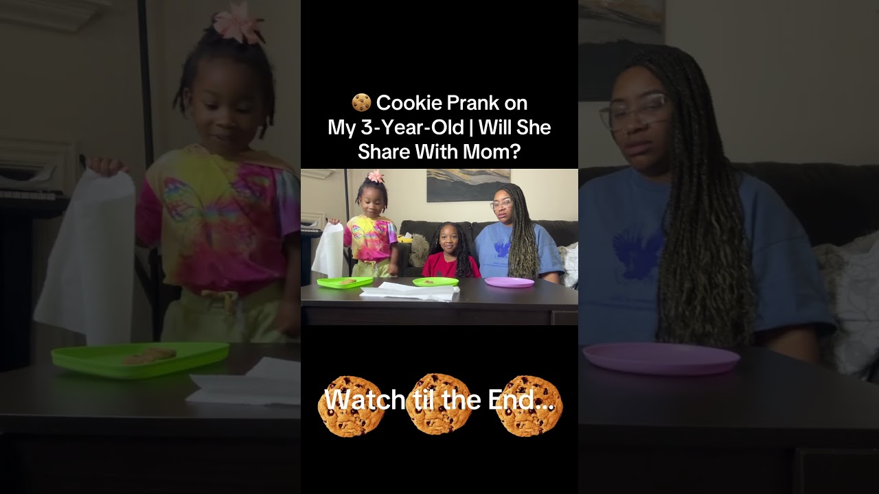 🍪 Cookie Prank on My 3-Year-Old | Will She Share With Mom?