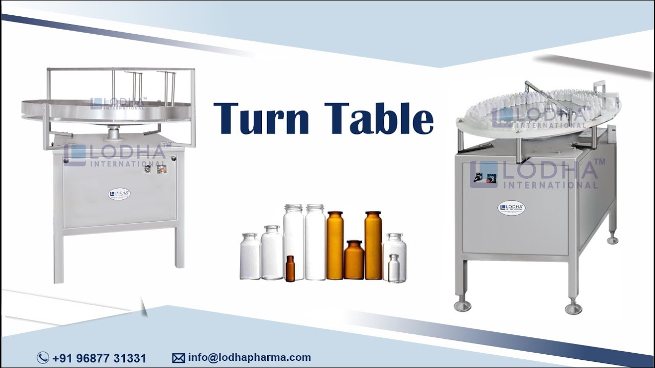 Bottle Unscrambler - Rotary Turn Table 36 Inch
