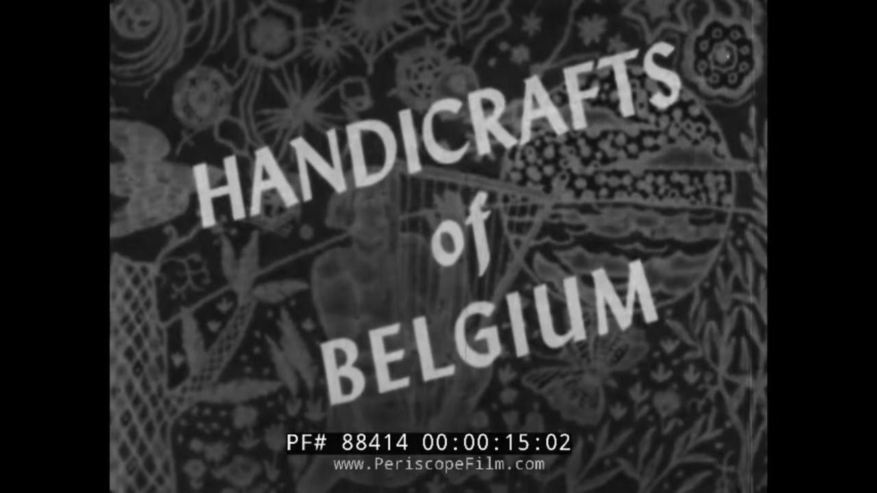 HANDICRAFTS OF BELGIUM 1940s EDUCATIONAL FILM   BRUGES  LEIGE  WOODEN SHOES  GLASSWORK 88414