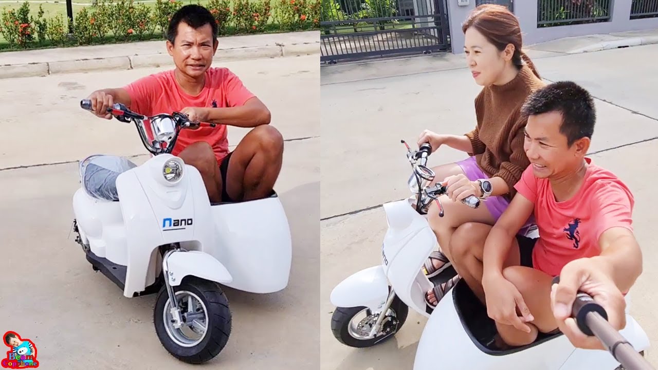 เบื้องหลัง เซอร์ไพรส์น้องบีม รถสกู๊ตเตอร์ไฟฟ้าพ่วง Nanobike