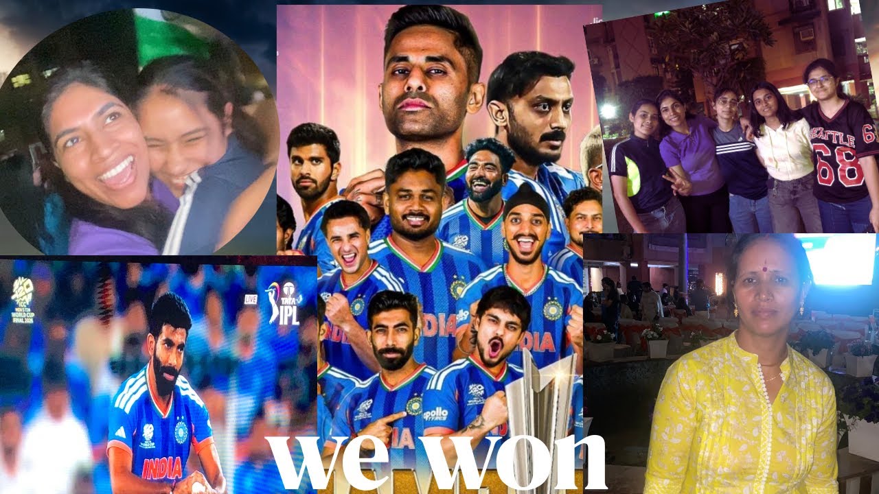 What a Final! India Won 🇮🇳🏆 | Match Day Vlog + Celebration