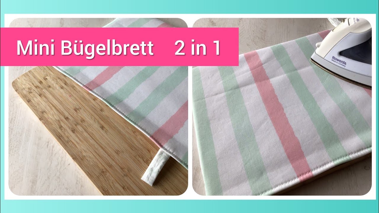 DIY Bügeldecke selber machen aus Bügelbrettbezug 🧵🪡 Anfänger Grundausstattung Mini Bügelbrett
