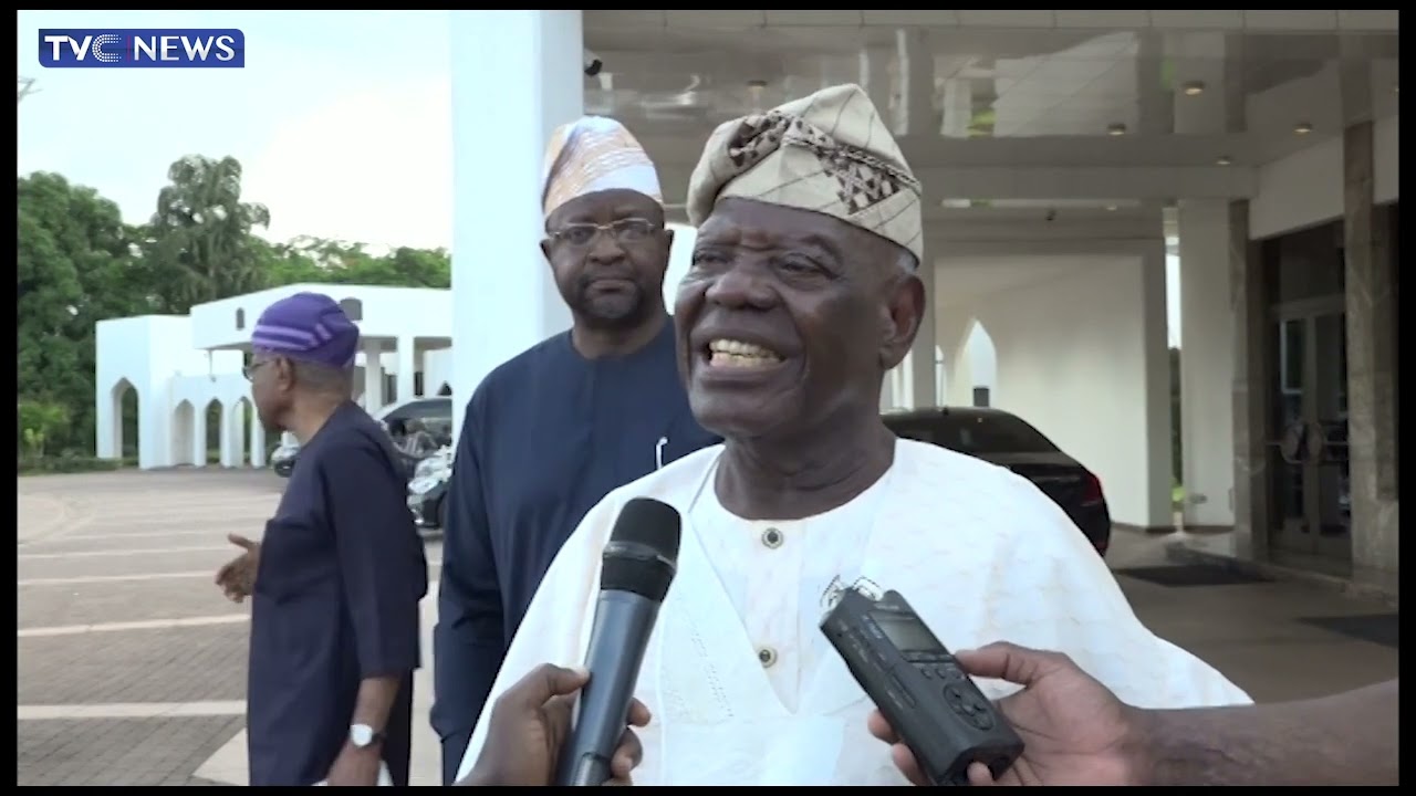 Elder statesman, Bisi Akande Visits President Tinubu In Aso Rock Villa