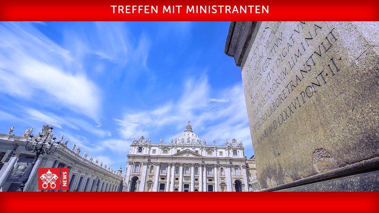 Papst Franziskus - Treffen mit Ministranten 2018-07-31