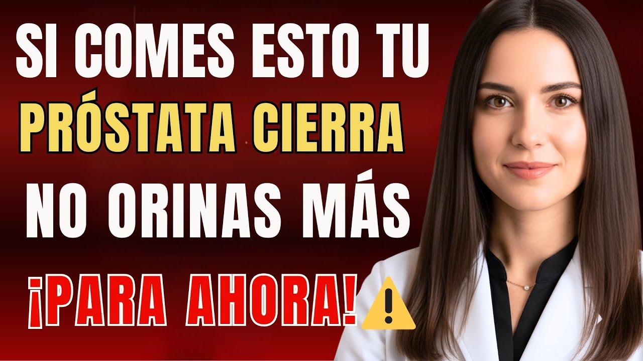 NUNCA MÁS comas esto: 3 alimentos que CIERRAN tu próstata y te impiden orinar...