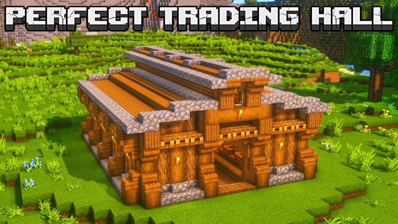 Minecraft | How to Build a Villager Trading Hall Tutorial