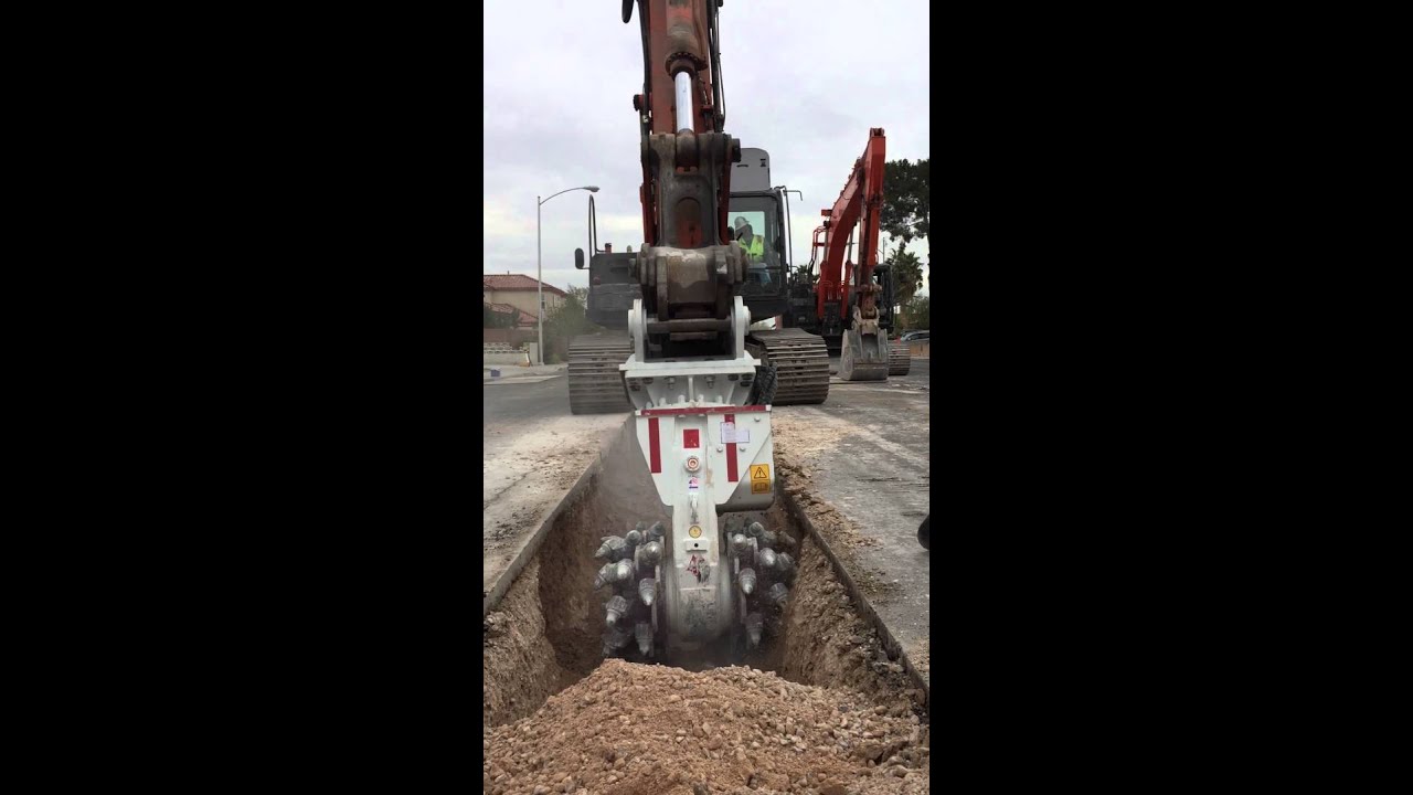 [Utility Trench] Cutting hard las vegas rock