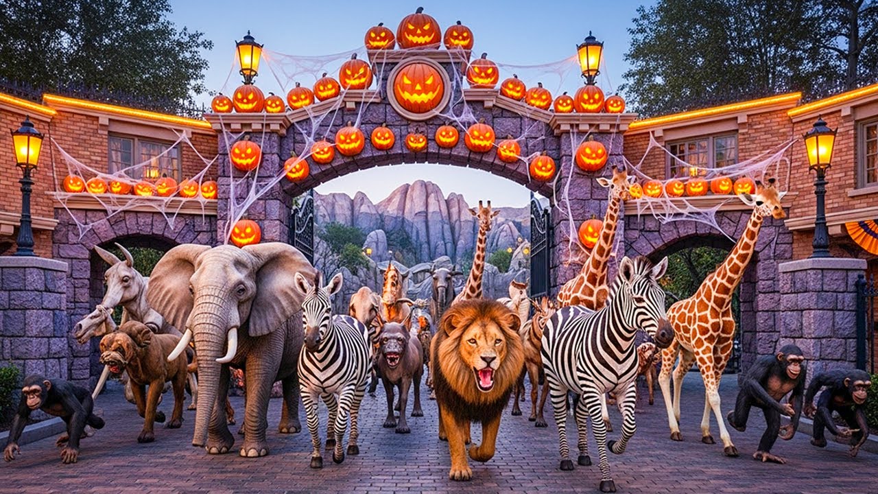 [4K POV] Disneyland Taken Over By Animals For A Day – The Wild Halloween Part 2