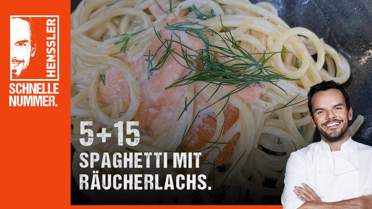 Schnelles Spaghetti mit R&auml;ucherlachs Rezept von Steffen Henssler