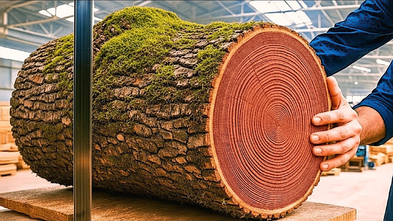 UNBELIEVABLE! Watch a Master Artisan Transform Rough Logs Into Unique Art!