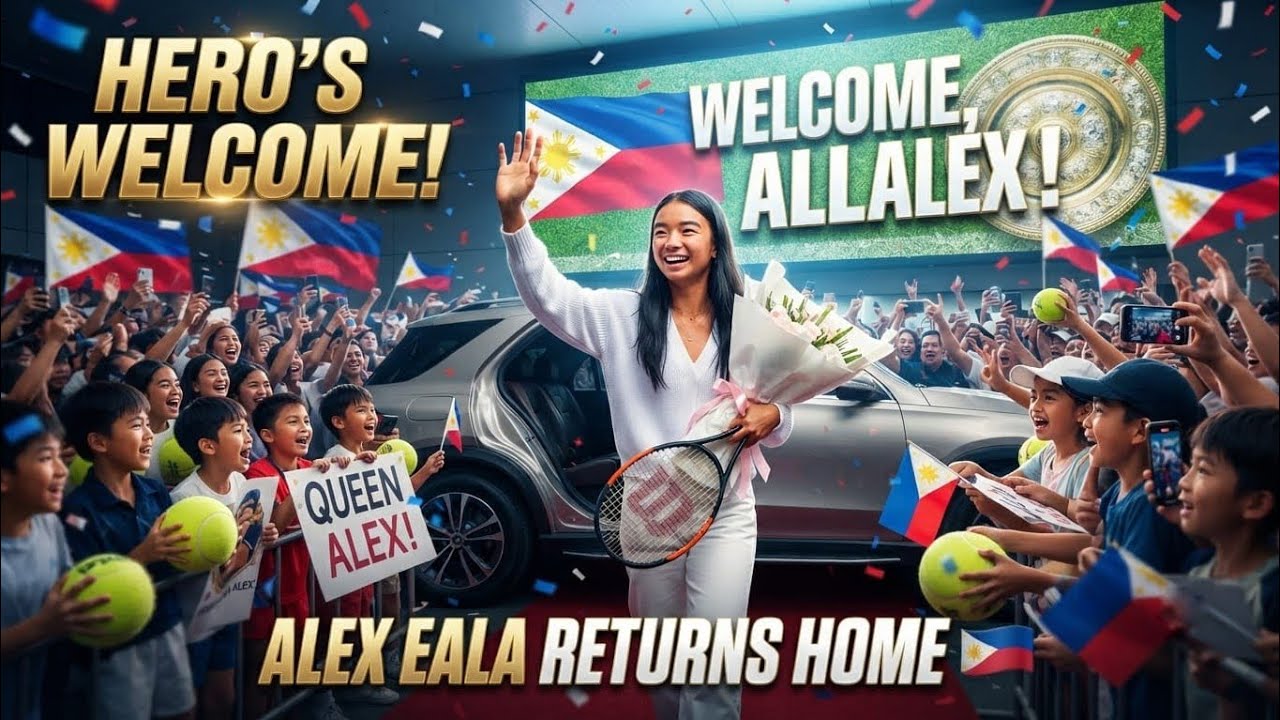 🇵🇭🎾 Alex Eala Receives Hero's Welcome After Historic Wimbledon Run! ❤️ Welcome Home, Champion! 🌟