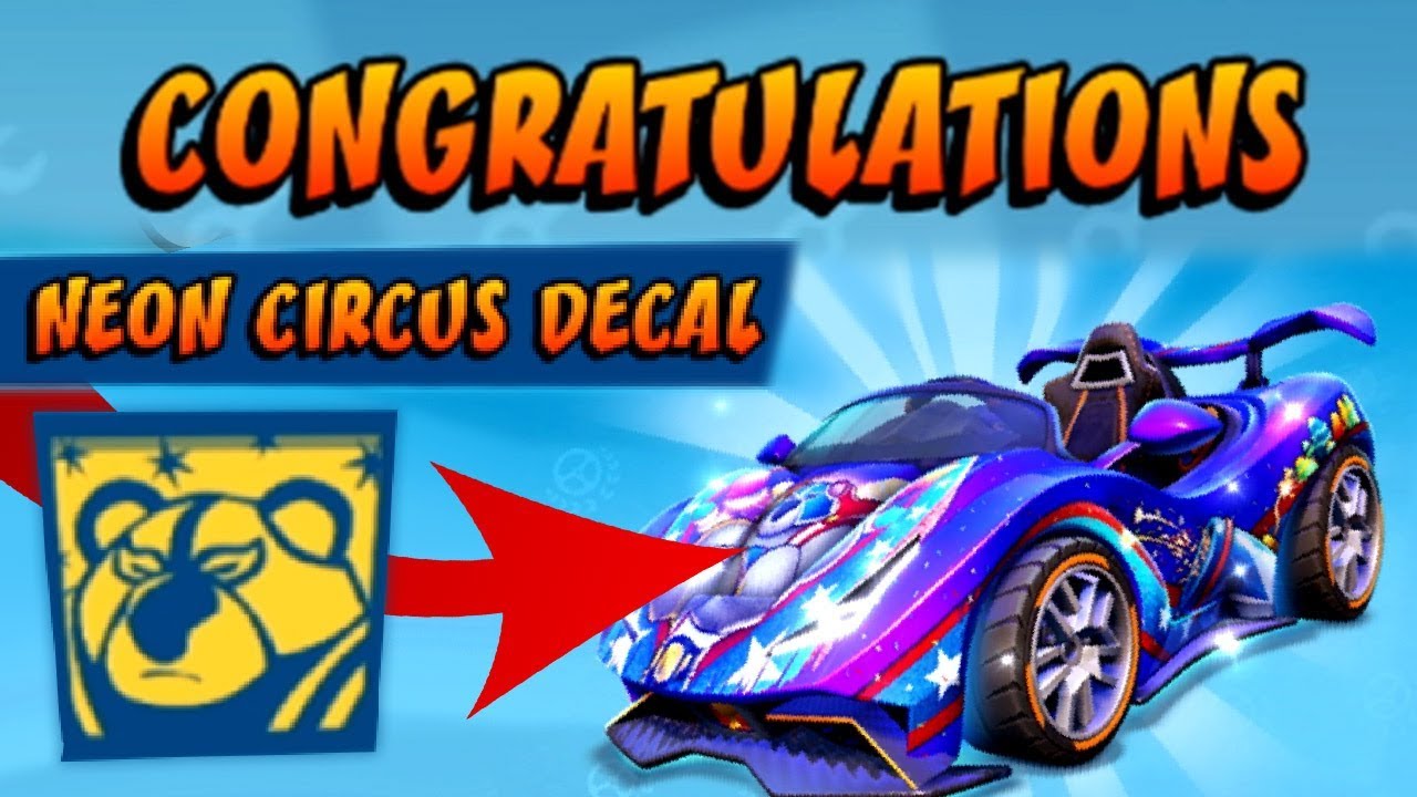 How to Unlock the Neon Circus Decal (Champion Kart) - Crash Team Racing Nitro Fueled