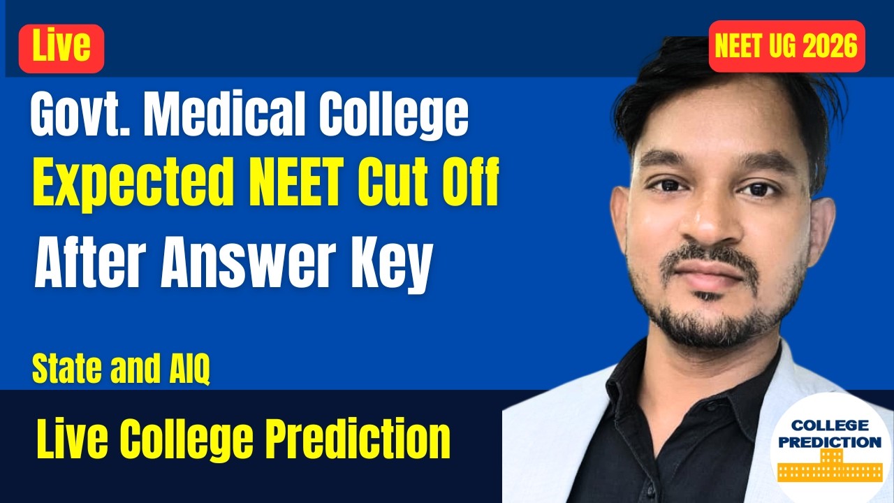 Expected NEET 2026 Cut Off After Answer Key | College & Rank Predictor