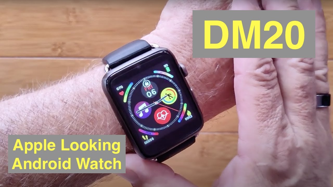 DM20 (like LEM10) Apple Watch Shaped IP67 Waterproof 4G Android 7.1.1 Smartwatch: Unbox & 1st Look