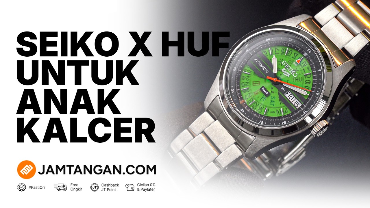 Seiko Rilis Jam untuk Anak Skena! Review Seiko 5 Sports x HUF SRPM09K1 Limited Edition