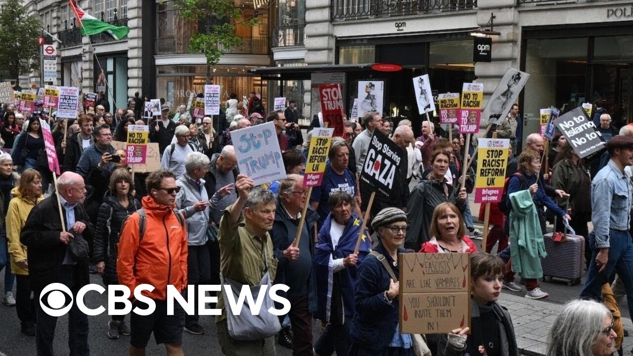 Trump's U.K. visit draws protests in London