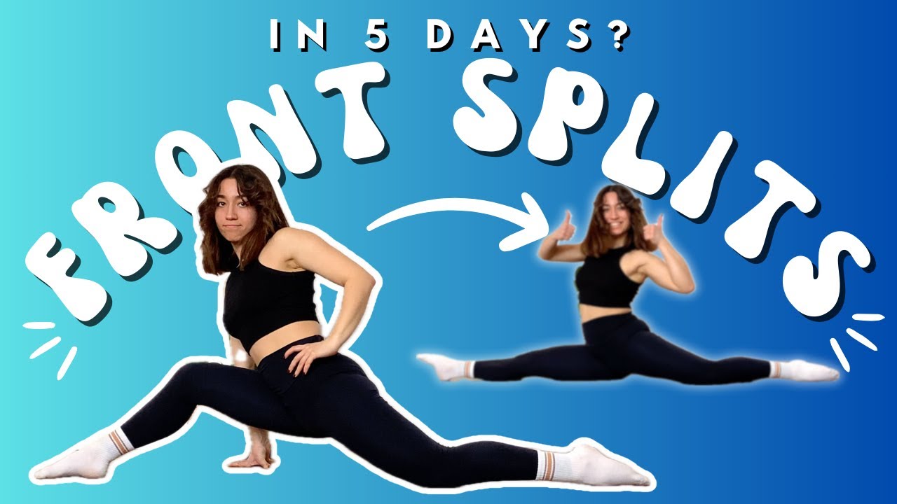 I Tried to do Front Splits in 5 Days 🔥💙 (Realistic) 
