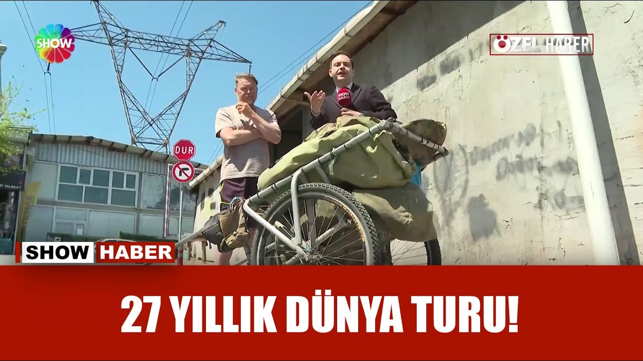 27 yıldır y&uuml;r&uuml;yerek geziyor!