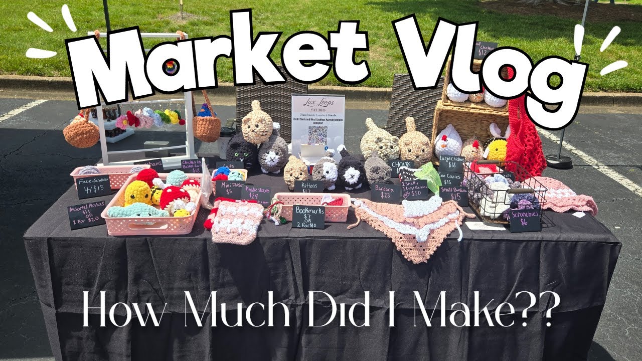Crochet Small Business Market Prep & Vlog