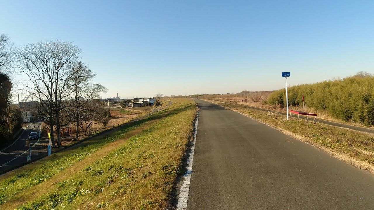 Bike Touring Japan Cycling From Jisui Bridge to Sayama Kashiwara near Tokyo 4K（荒川沿い 自転車で治水橋から狭山柏原まで）