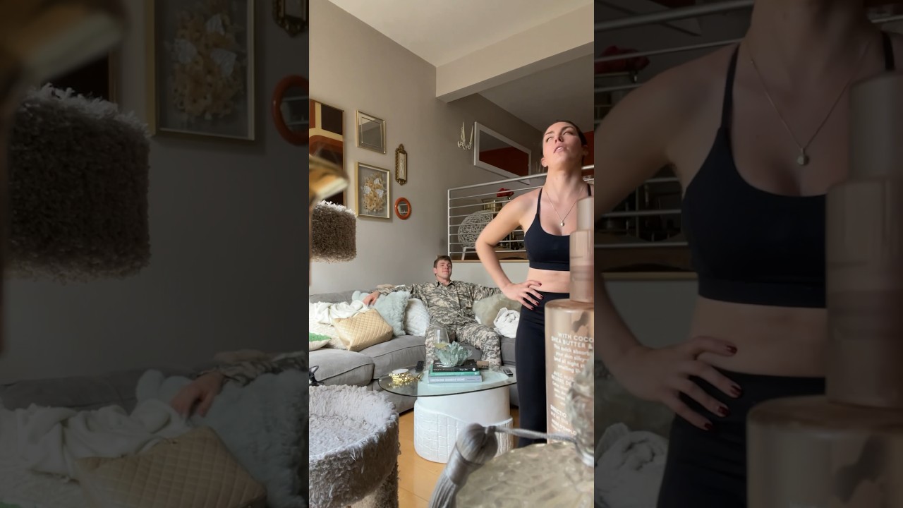 Soldier sets up hidden camera to surprise wife 🥹