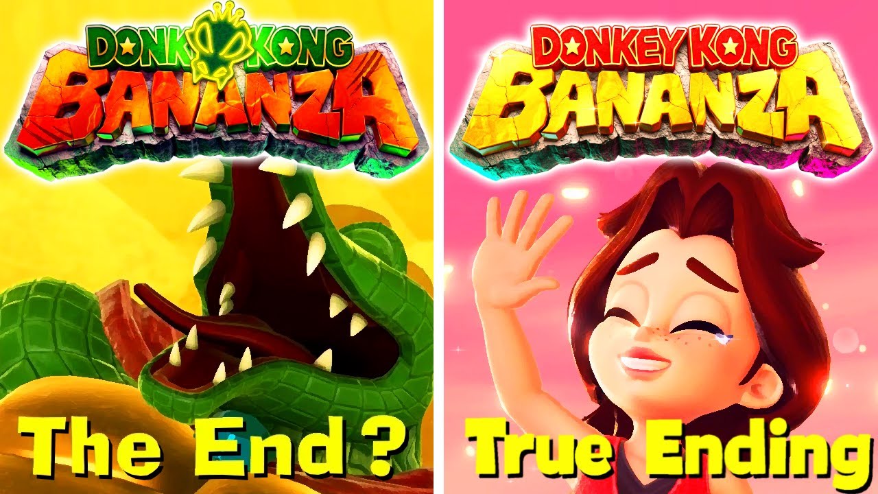 Donkey Kong Bananza - All Endings (Fake Ending & True Ending)