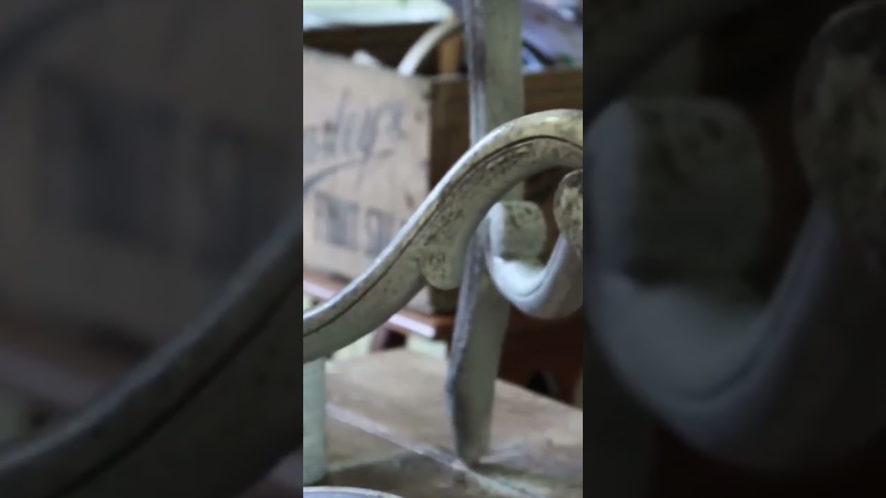 Having playful fun with chalk paint to create a stone effect￼