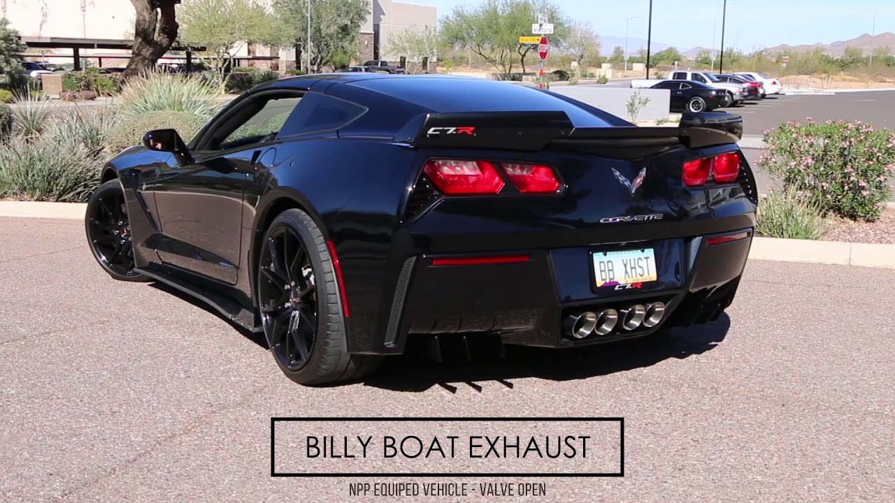 2017 C7.R Corvette featuring a FUSION Billy Boat Exhaust