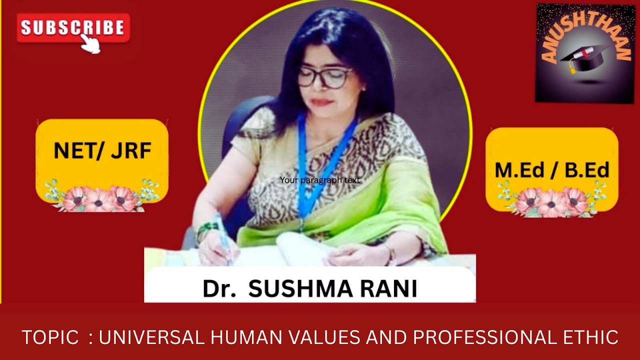 Universal  Human Values and Professional  Ethics 
