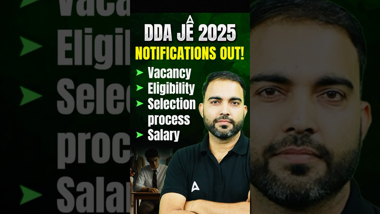 DDA JE 2025 Notifications out! All information in one video #ddaje2025 #ddaje #ddajevacancy #viral