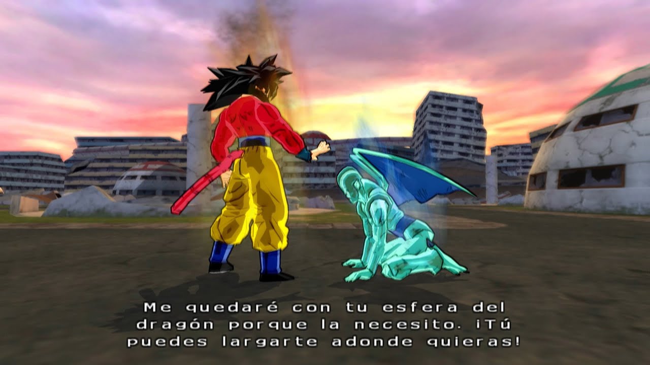 Goku SSJ4 VS Dragones Malignos Mod Modo Historia Dragon Ball Tenkaichi 3