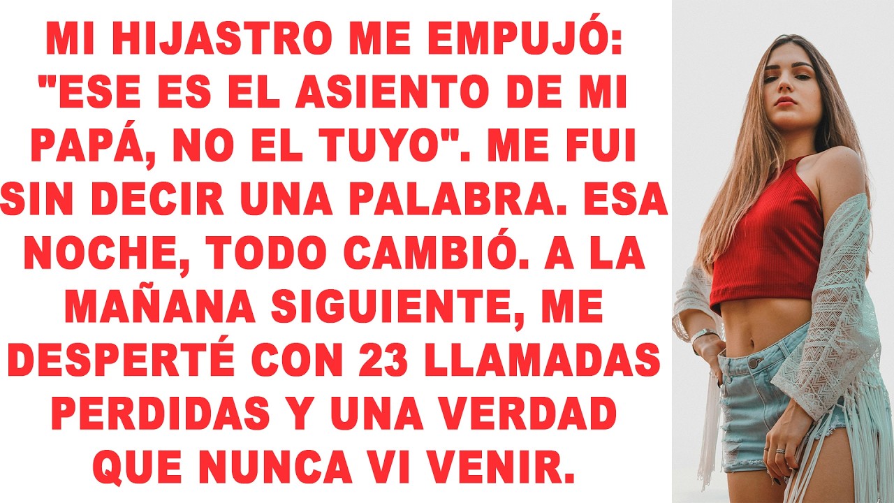 Mi Hijastro Me Empujó: 'Ese Es El Asiento De Mi Padre, No El Tuyo'. Me Fui Sin Decir Una Palabra
