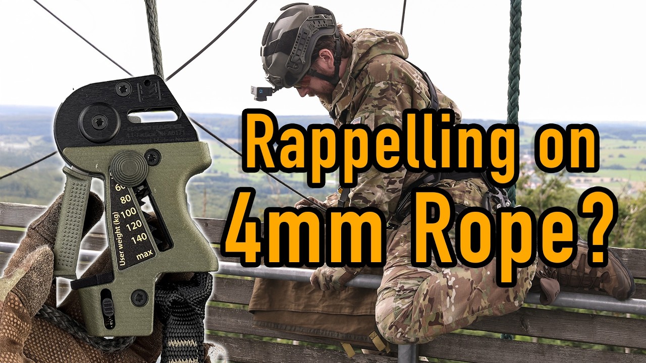 Rappelling on 4mm Technora - Rapid Rappel 4.1-tactical