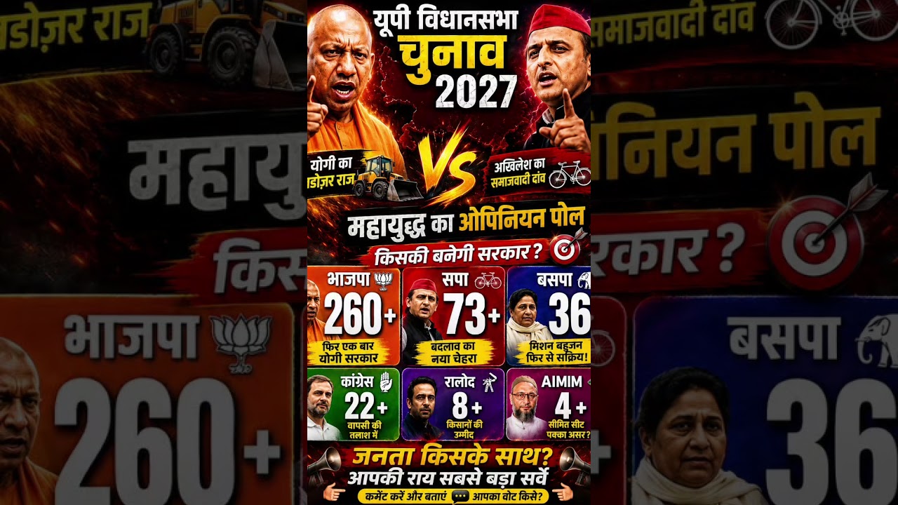 UP Assembly Election 2027 Opinion Poll: Which Party Is Winning How Many Seats? | Viral Survey News