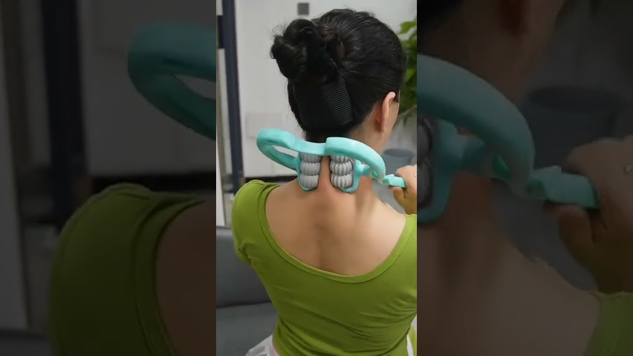 Neck Therapy Massager Roller. Product Link in the Comments!