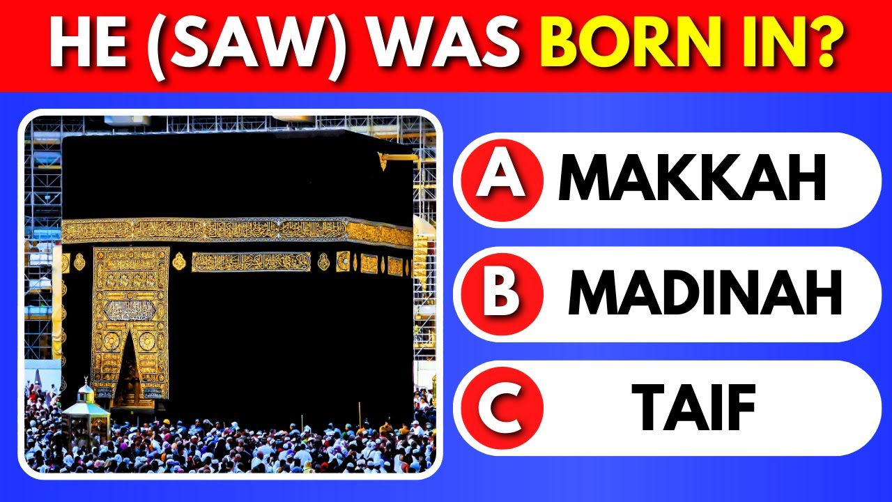 Prophet Muhammad SAW Quiz 🌟 Islam Quiz