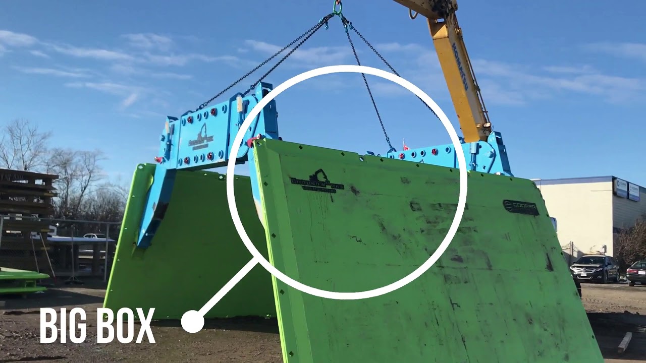 BIG trench box , Small machine.